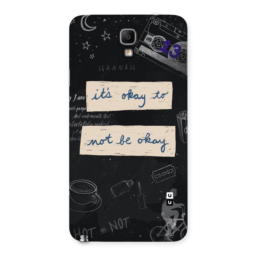 Its Okay Back Case for Galaxy Note 3 Neo