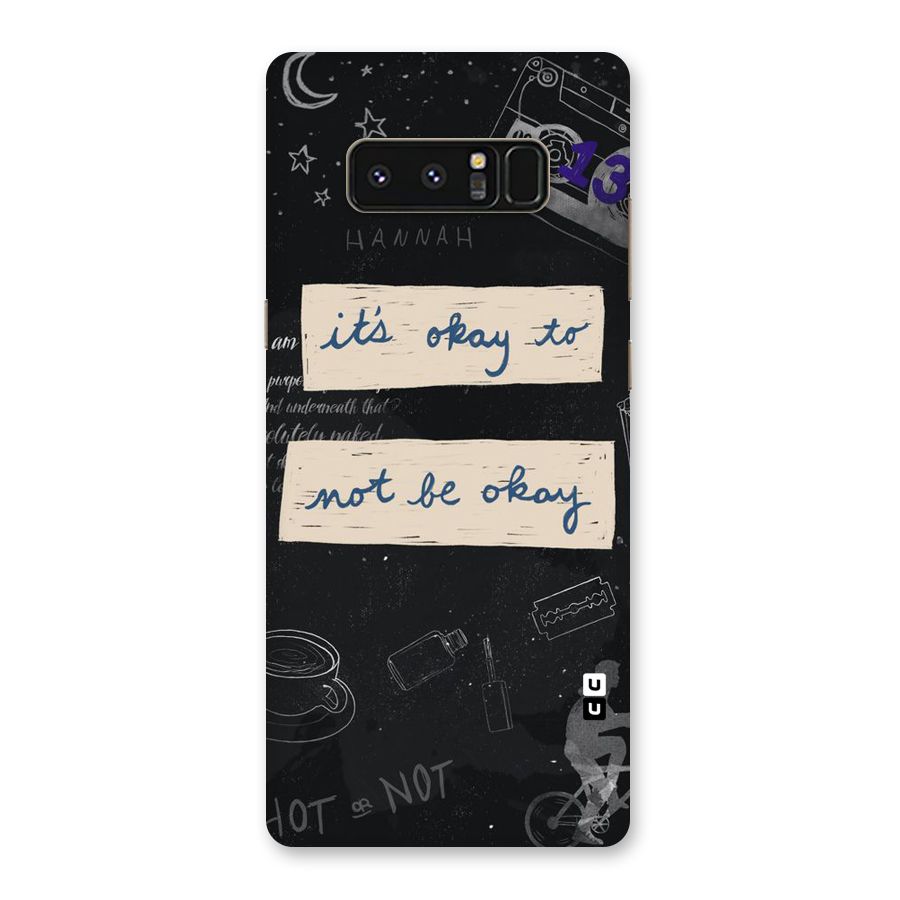 Its Okay Back Case for Galaxy Note 8