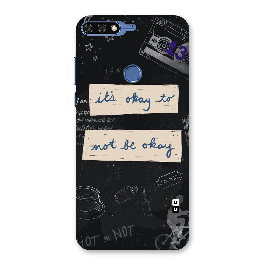 Its Okay Back Case for Honor 7C