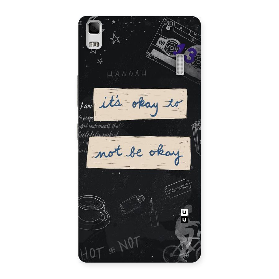 Its Okay Back Case for Lenovo K3 Note