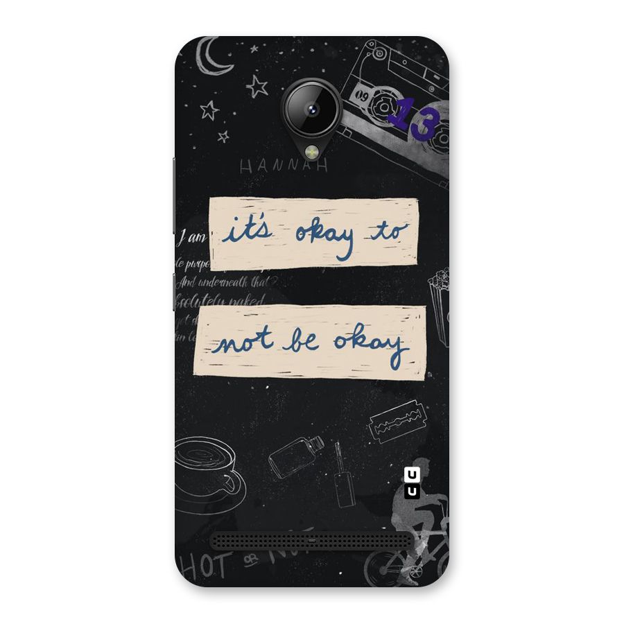 Its Okay Back Case for Lenovo C2