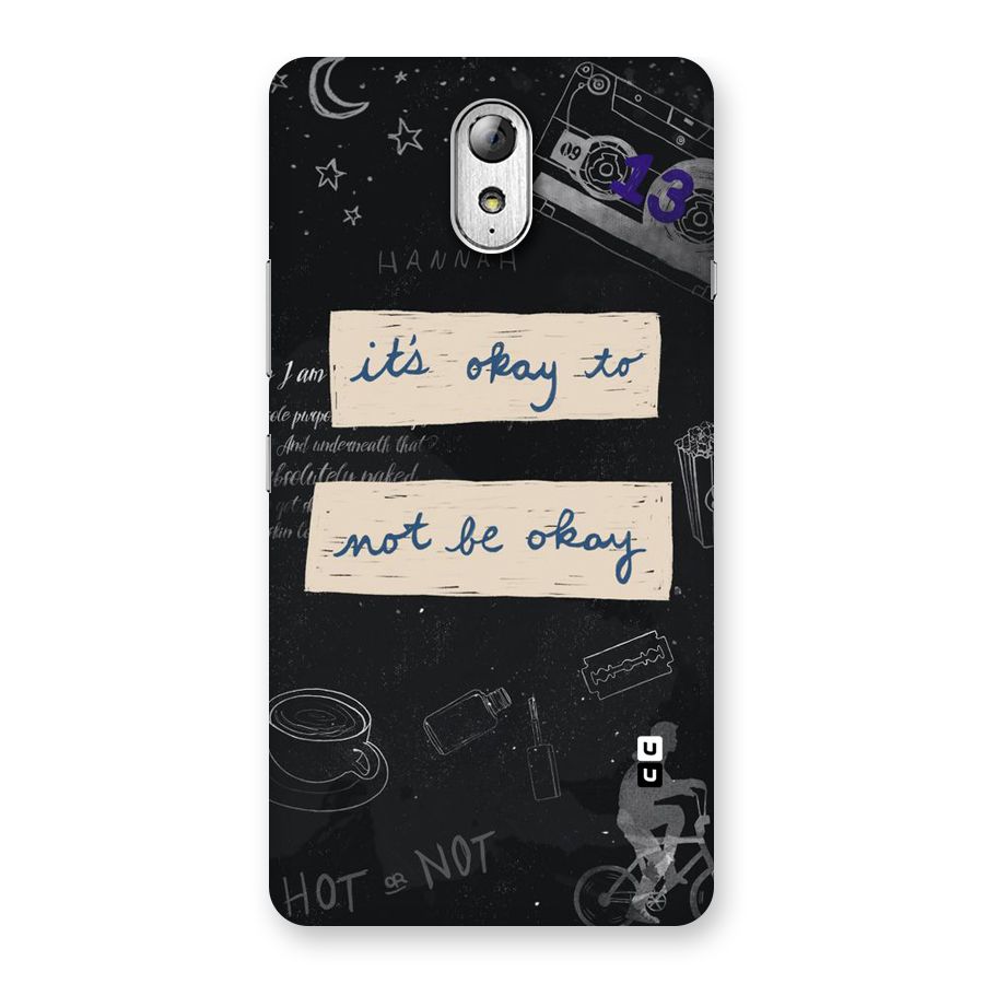 Its Okay Back Case for Lenovo Vibe P1M