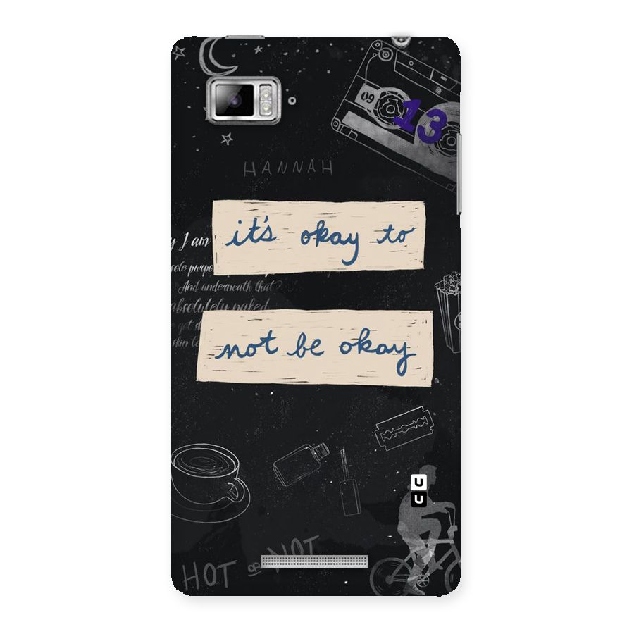 Its Okay Back Case for Lenovo Vibe Z K910