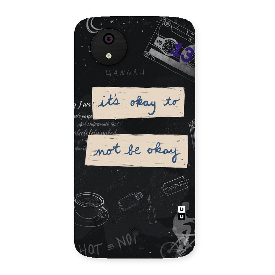Its Okay Back Case for Micromax Canvas A1