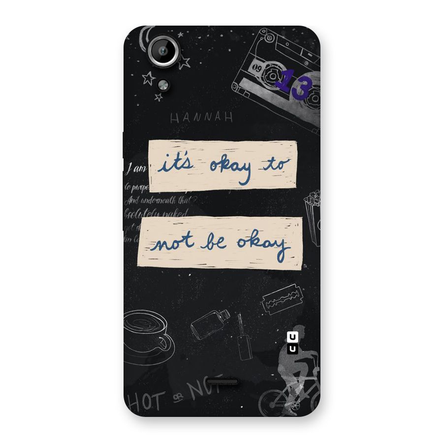 Its Okay Back Case for Micromax Canvas Selfie Lens Q345