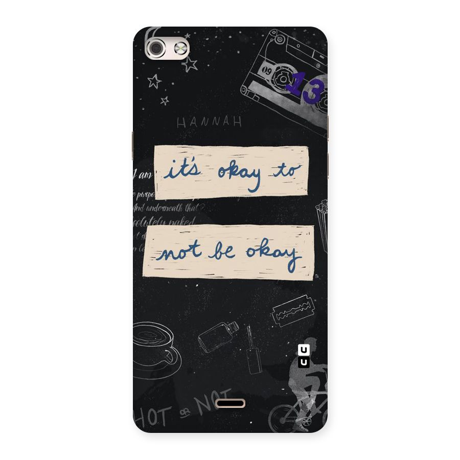 Its Okay Back Case for Micromax Canvas Silver 5