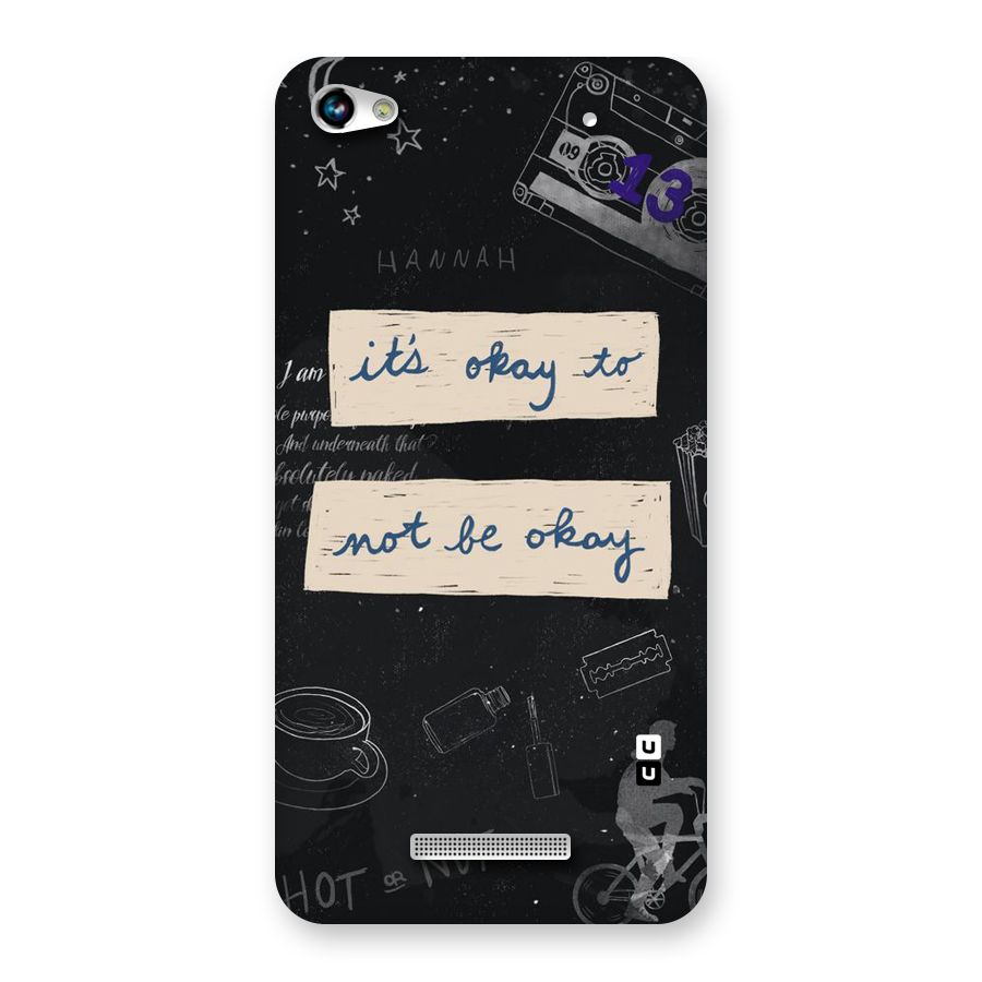 Its Okay Back Case for Micromax Hue 2
