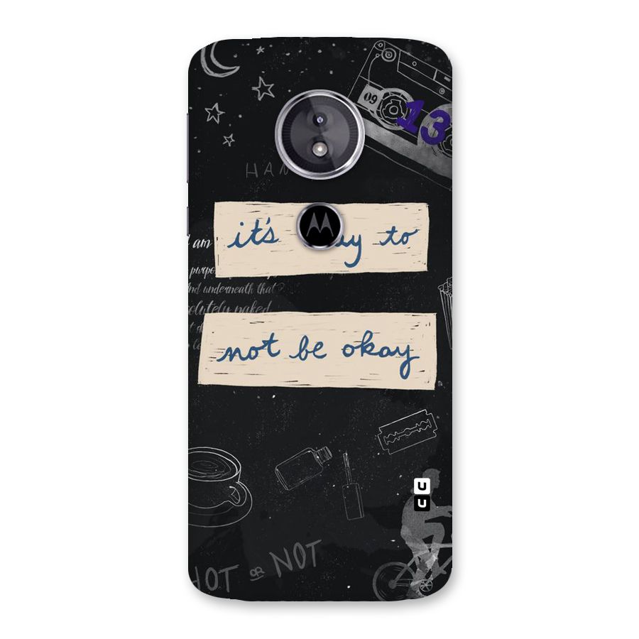 Its Okay Back Case for Moto E5