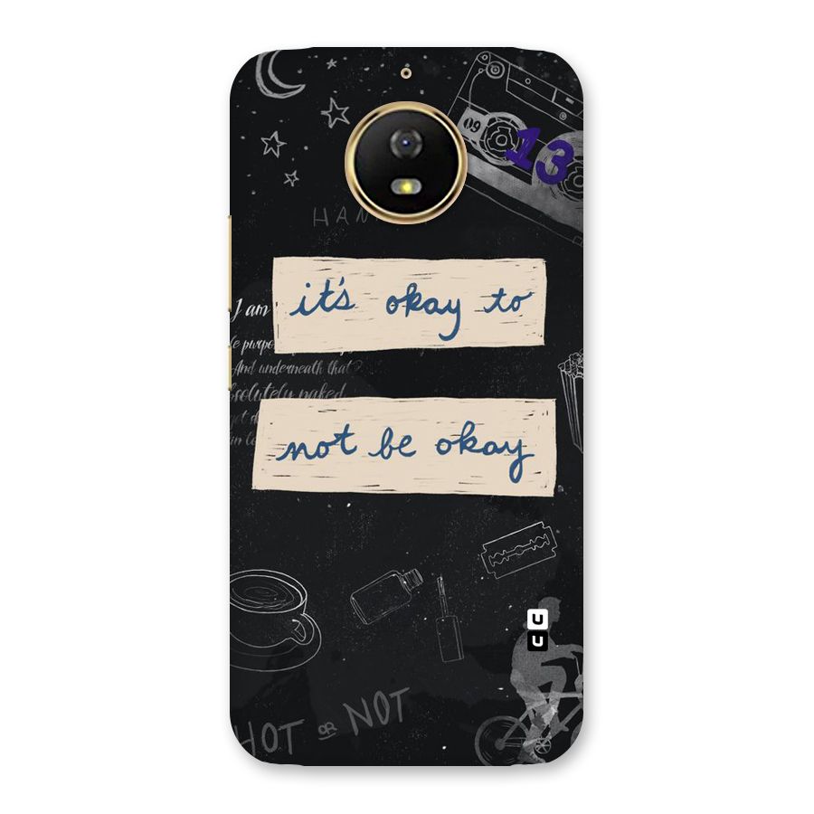 Its Okay Back Case for Moto G5s