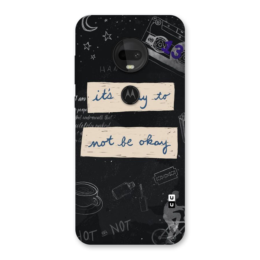 Its Okay Back Case for Moto G7