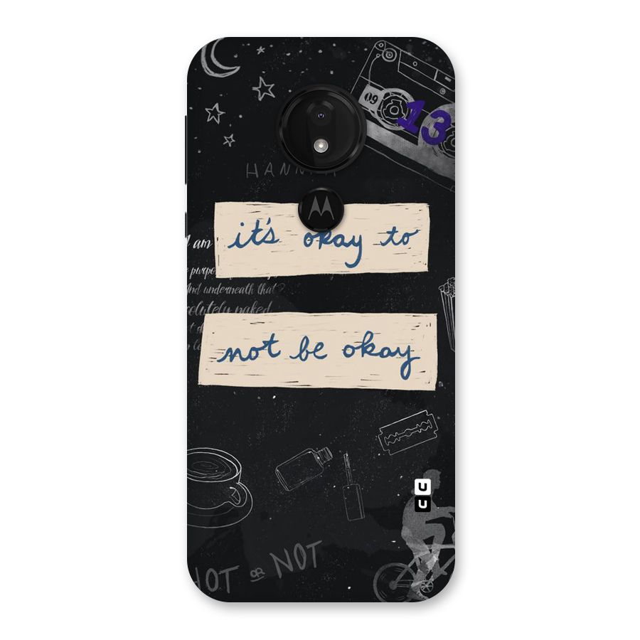 Its Okay Back Case for Moto G7 Power