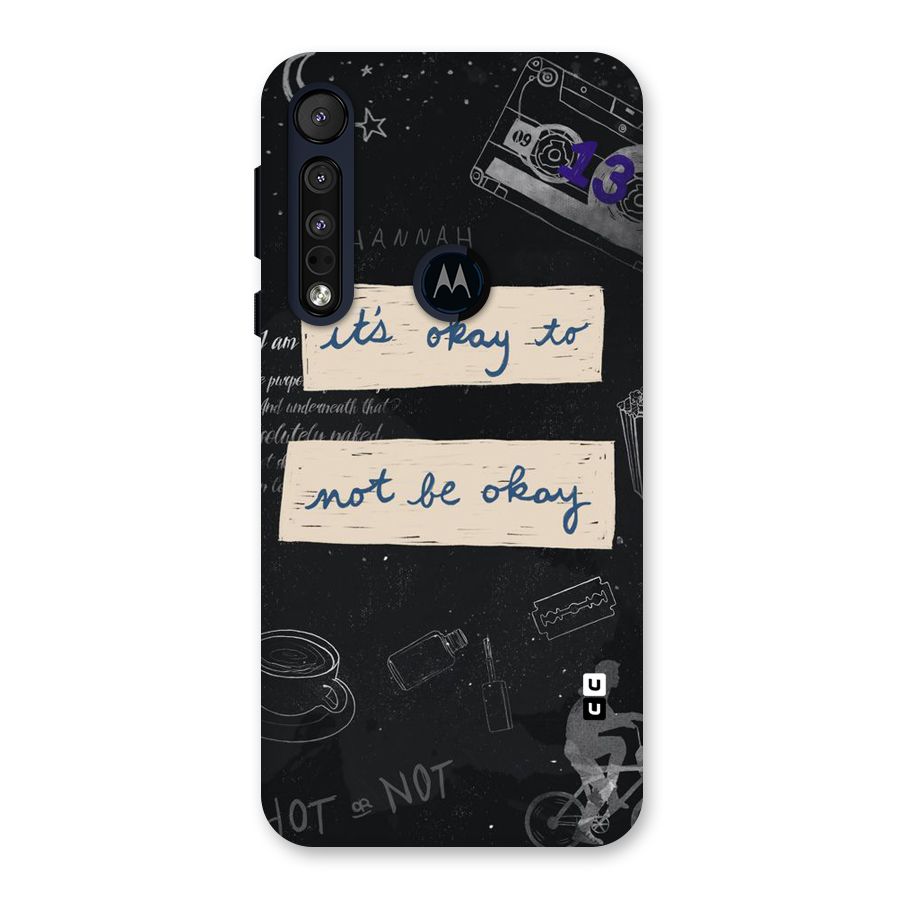 Its Okay Back Case for Motorola One Macro