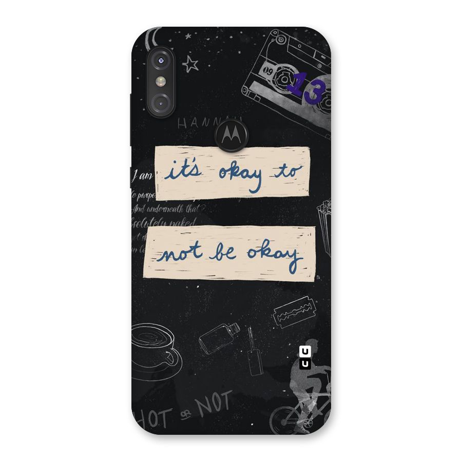 Its Okay Back Case for Motorola One Power