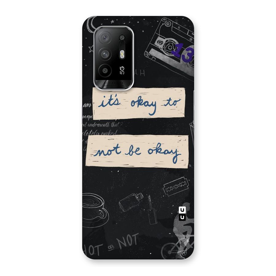 Its Okay Back Case for Oppo F19 Pro Plus 5G