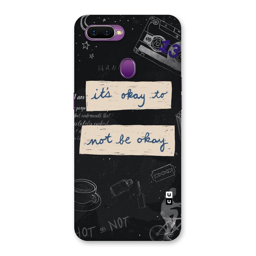 Its Okay Back Case for Oppo F9
