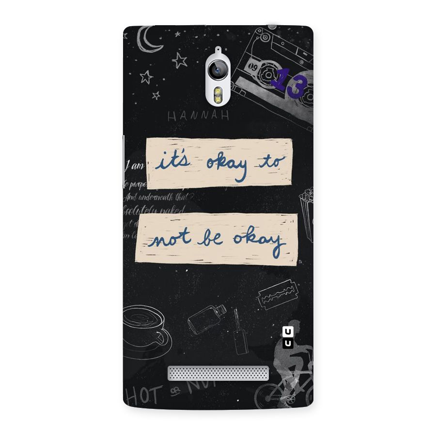 Its Okay Back Case for Oppo Find 7