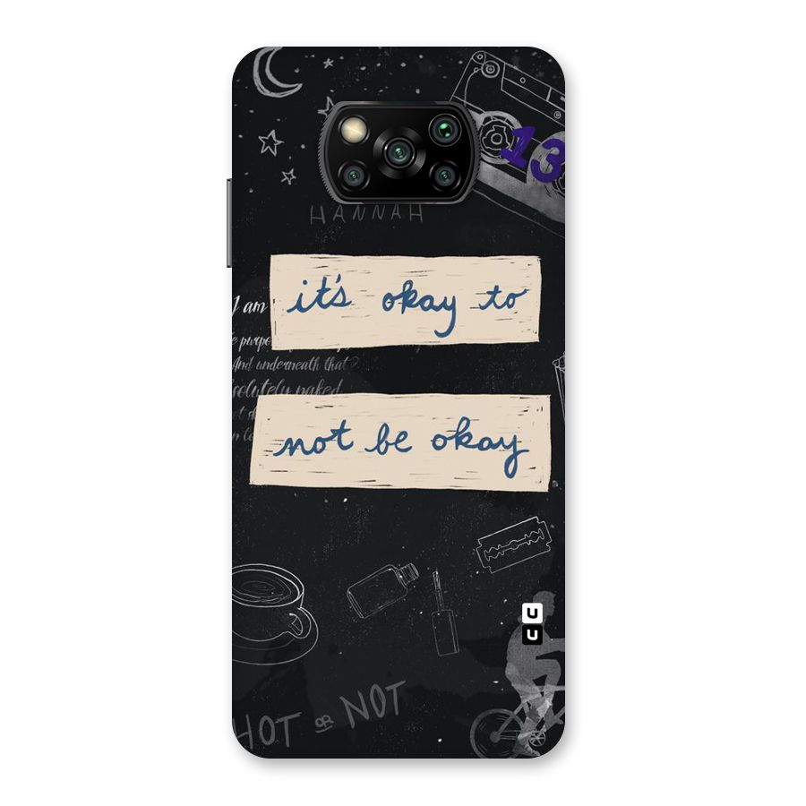 Its Okay Back Case for Poco X3