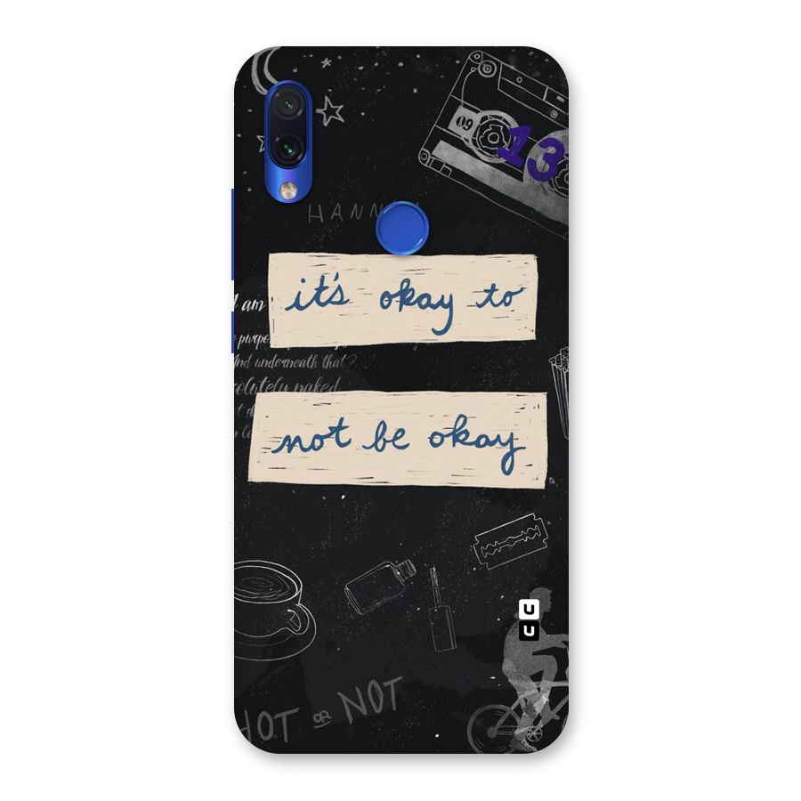 Its Okay Back Case for Redmi Note 7