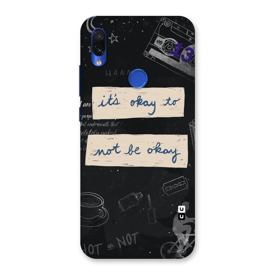 Its Okay Back Case for Redmi Note 7S