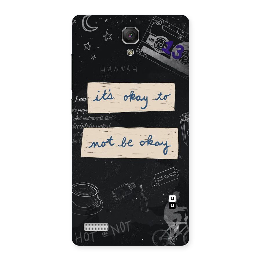 Its Okay Back Case for Redmi Note Prime