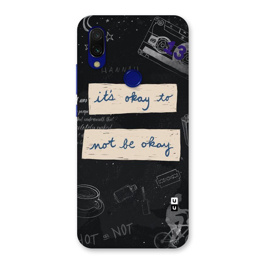 Its Okay Back Case for Redmi Y3