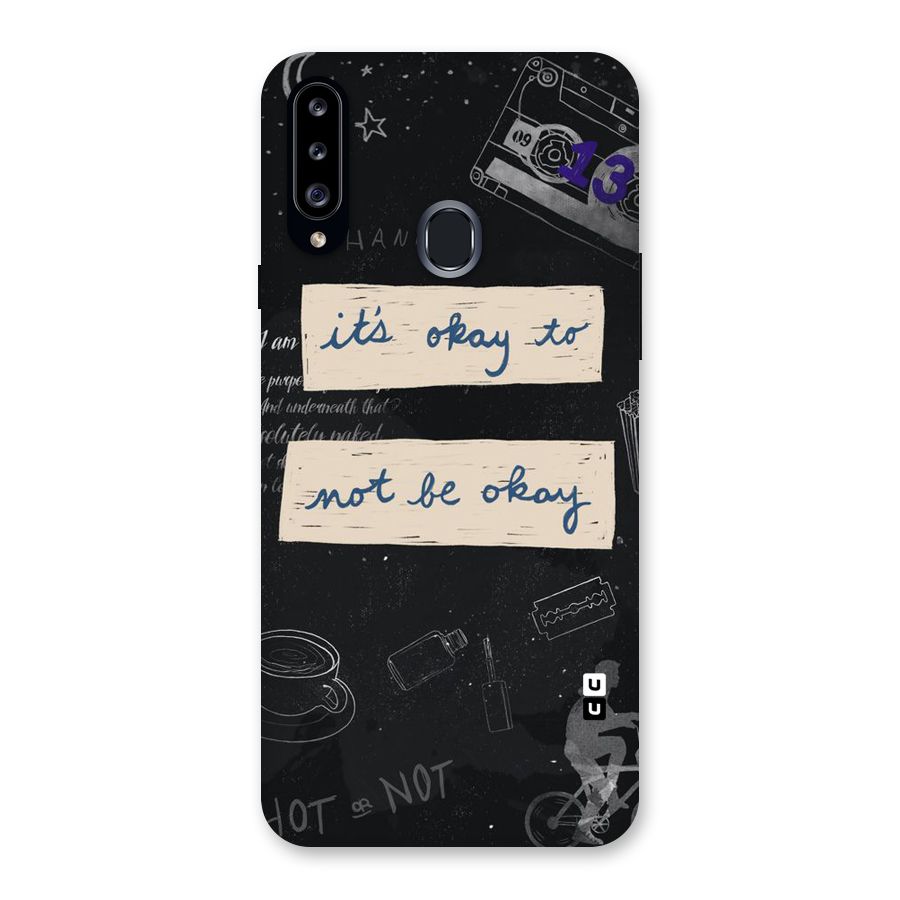 Its Okay Back Case for Samsung Galaxy A20s