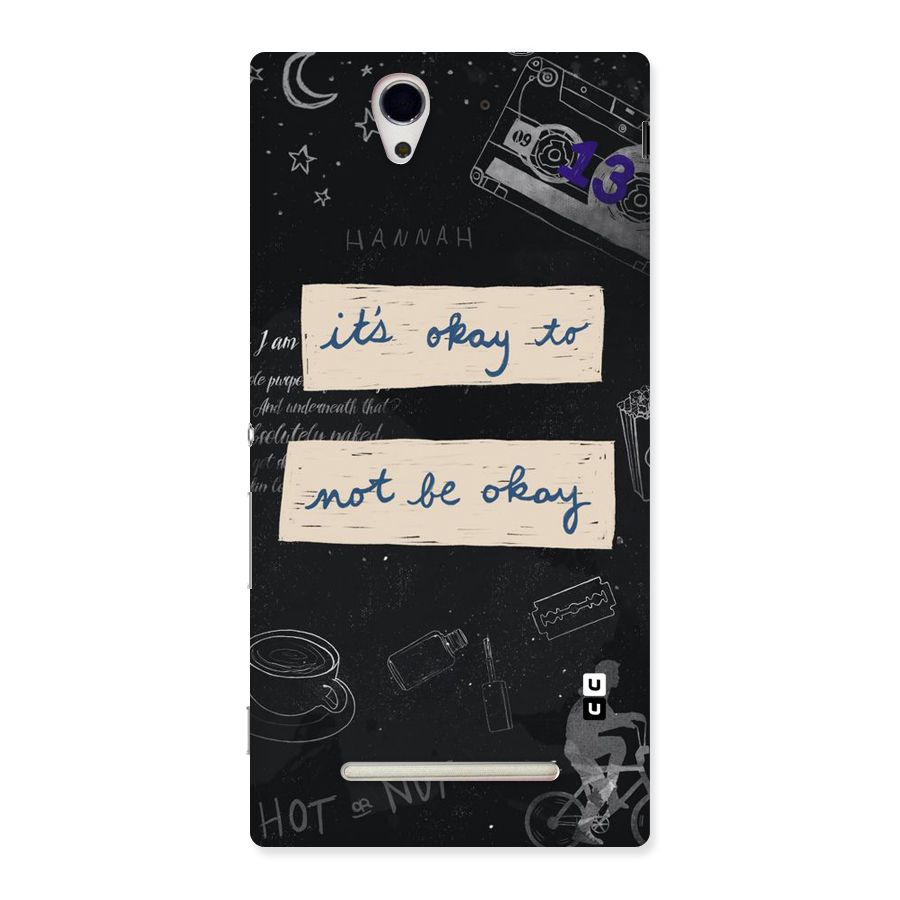 Its Okay Back Case for Sony Xperia C3