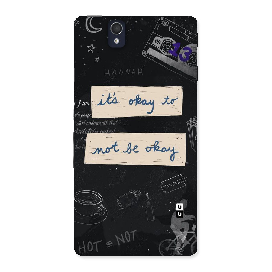 Its Okay Back Case for Sony Xperia Z