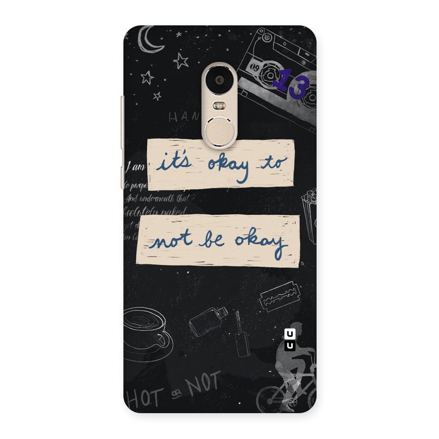 Its Okay Back Case for Xiaomi Redmi Note 4