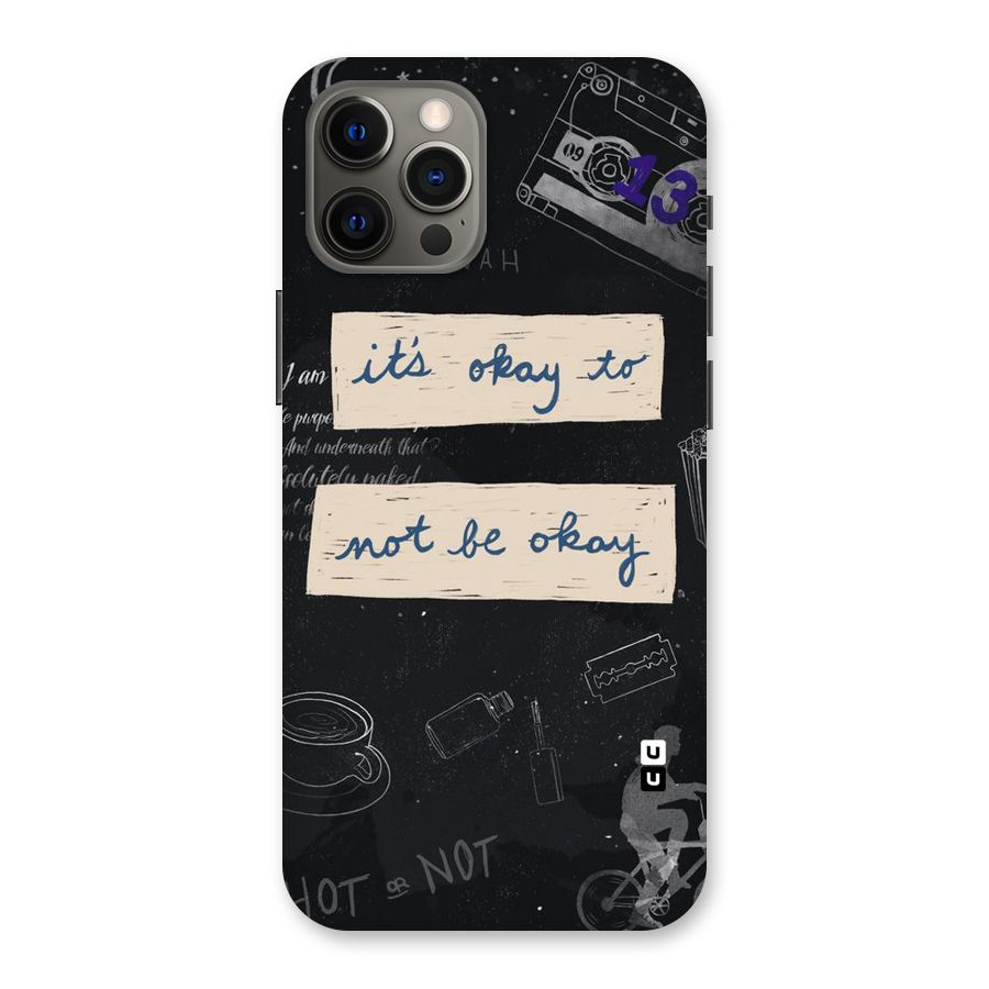 Its Okay Back Case for iPhone 12 Pro Max