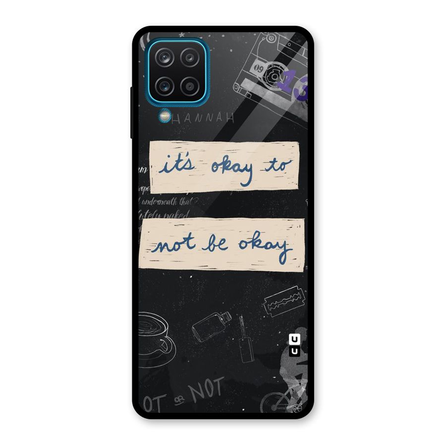 Its Okay Glass Back Case for Galaxy A12