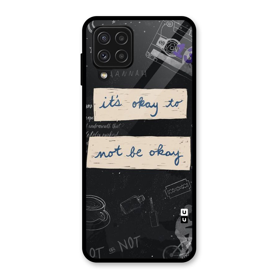 Its Okay Glass Back Case for Galaxy A22 4G