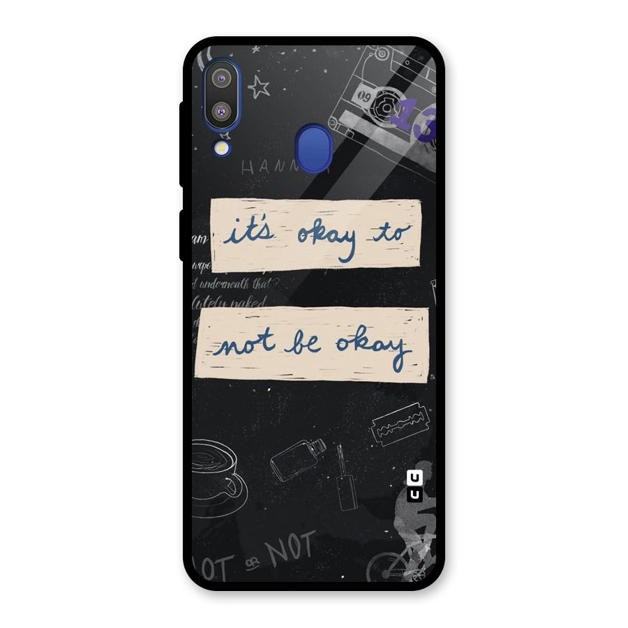 Its Okay Glass Back Case for Galaxy M20