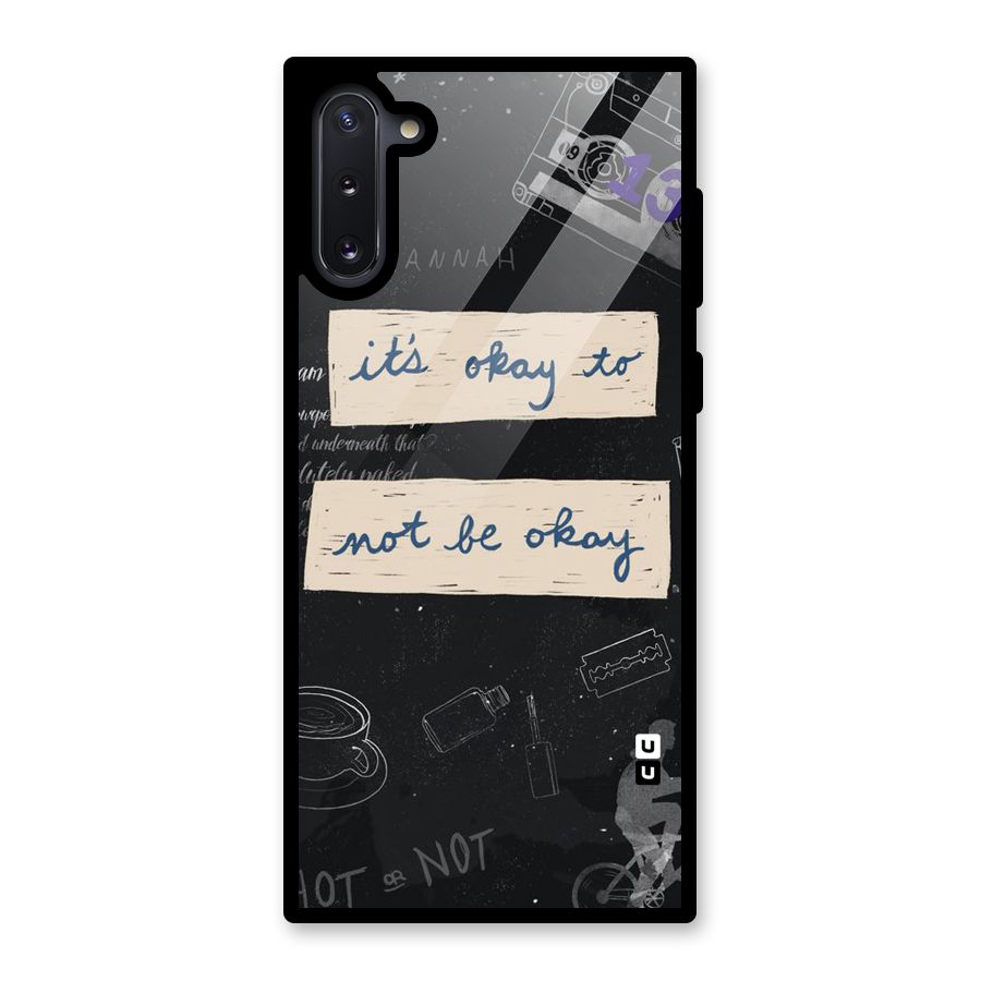 Its Okay Glass Back Case for Galaxy Note 10