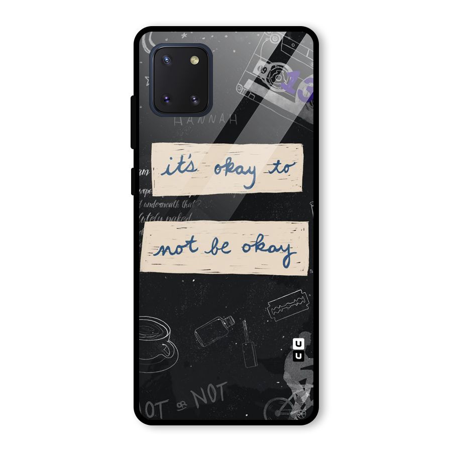 Its Okay Glass Back Case for Galaxy Note 10 Lite