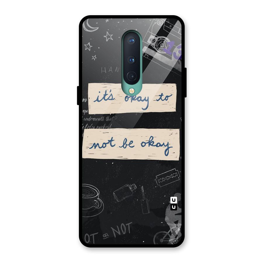Its Okay Glass Back Case for OnePlus 8
