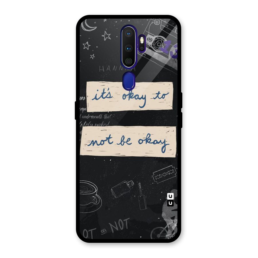 Its Okay Glass Back Case for Oppo A9 (2020)