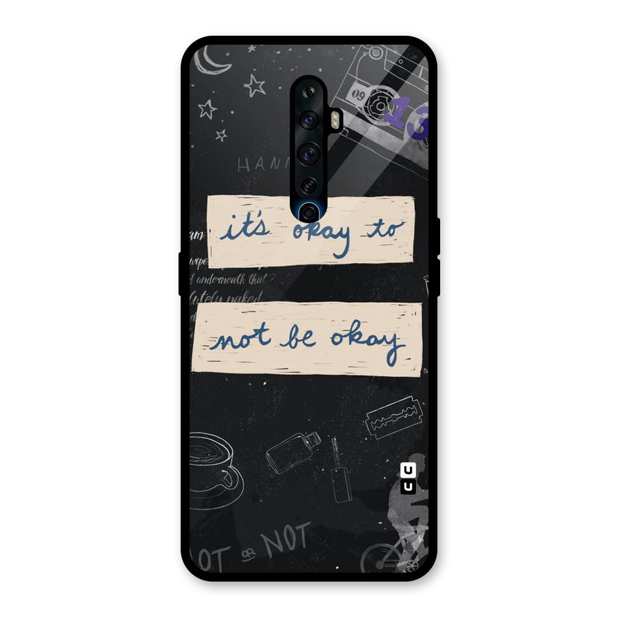 Its Okay Glass Back Case for Oppo Reno2 F