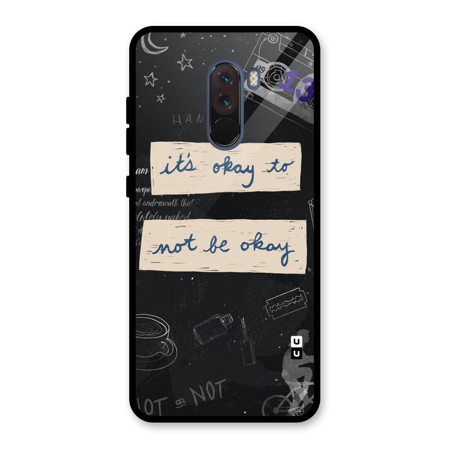 Its Okay Glass Back Case for Poco F1