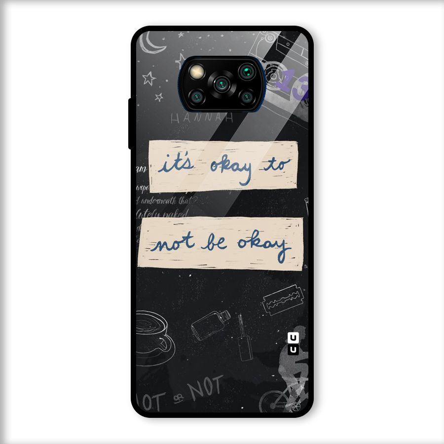 Its Okay Glass Back Case for Poco X3