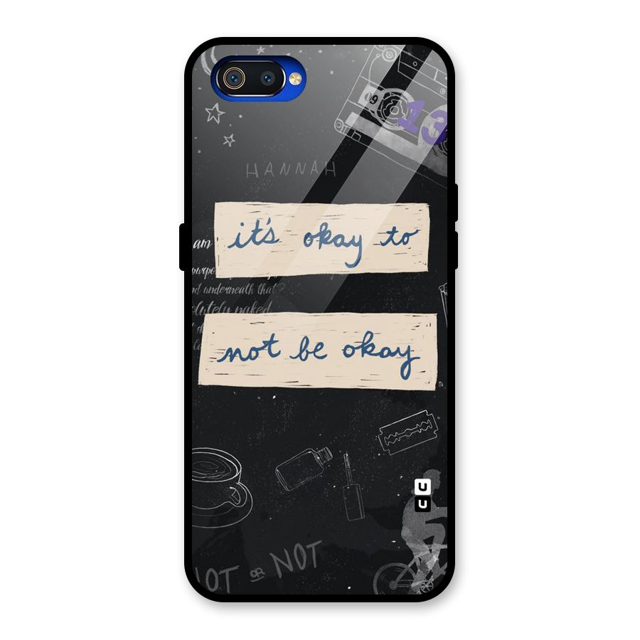 Its Okay Glass Back Case for Realme C2