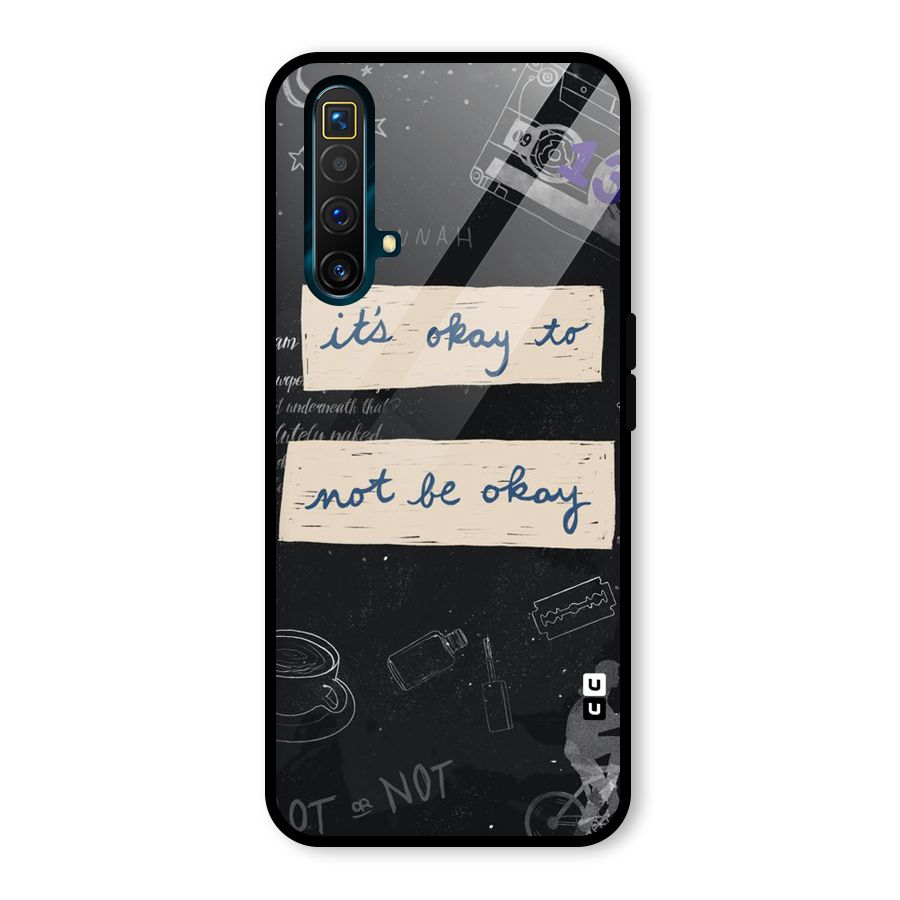 Its Okay Glass Back Case for Realme X3 SuperZoom