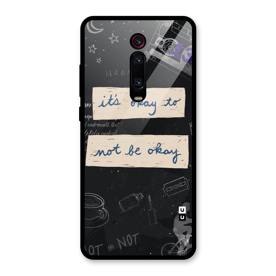 Its Okay Glass Back Case for Redmi K20