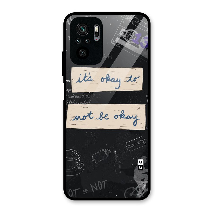 Its Okay Glass Back Case for Redmi Note 10S
