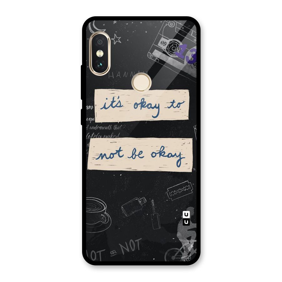 Its Okay Glass Back Case for Redmi Note 5 Pro