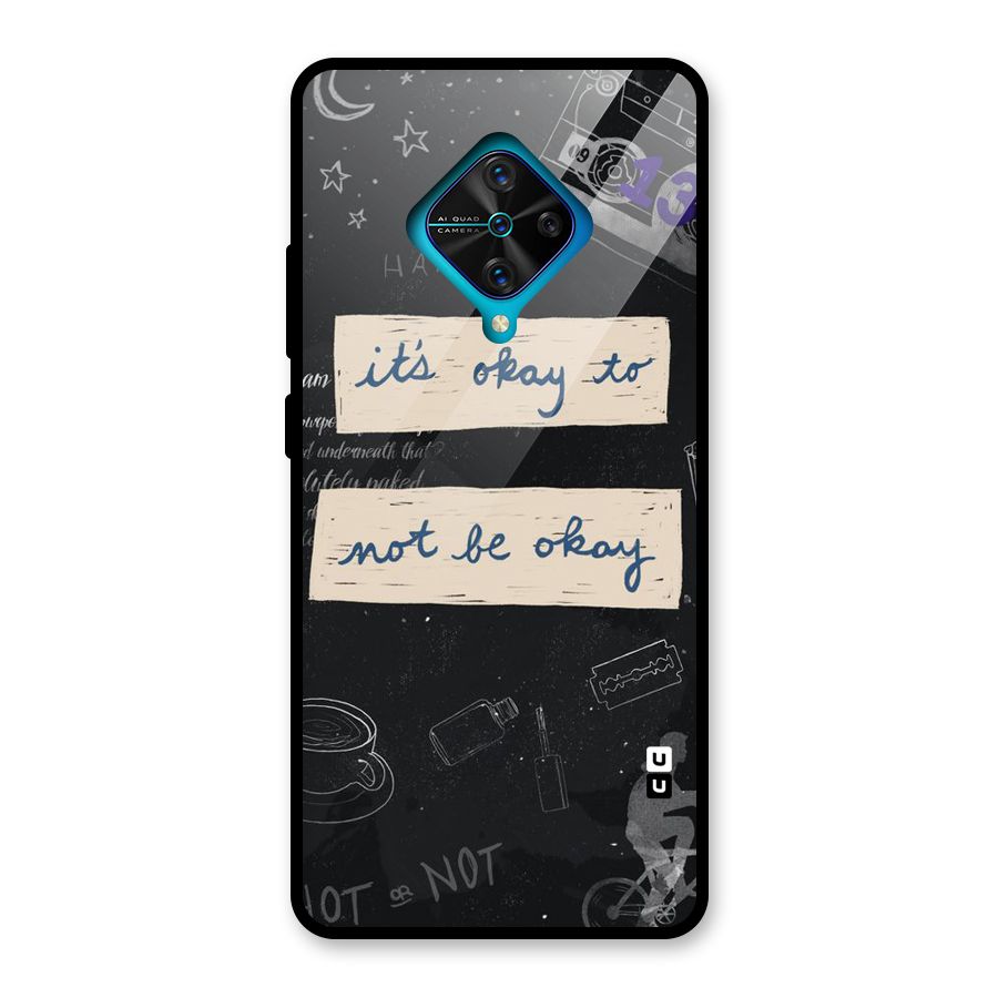 Its Okay Glass Back Case for Vivo S1 Pro
