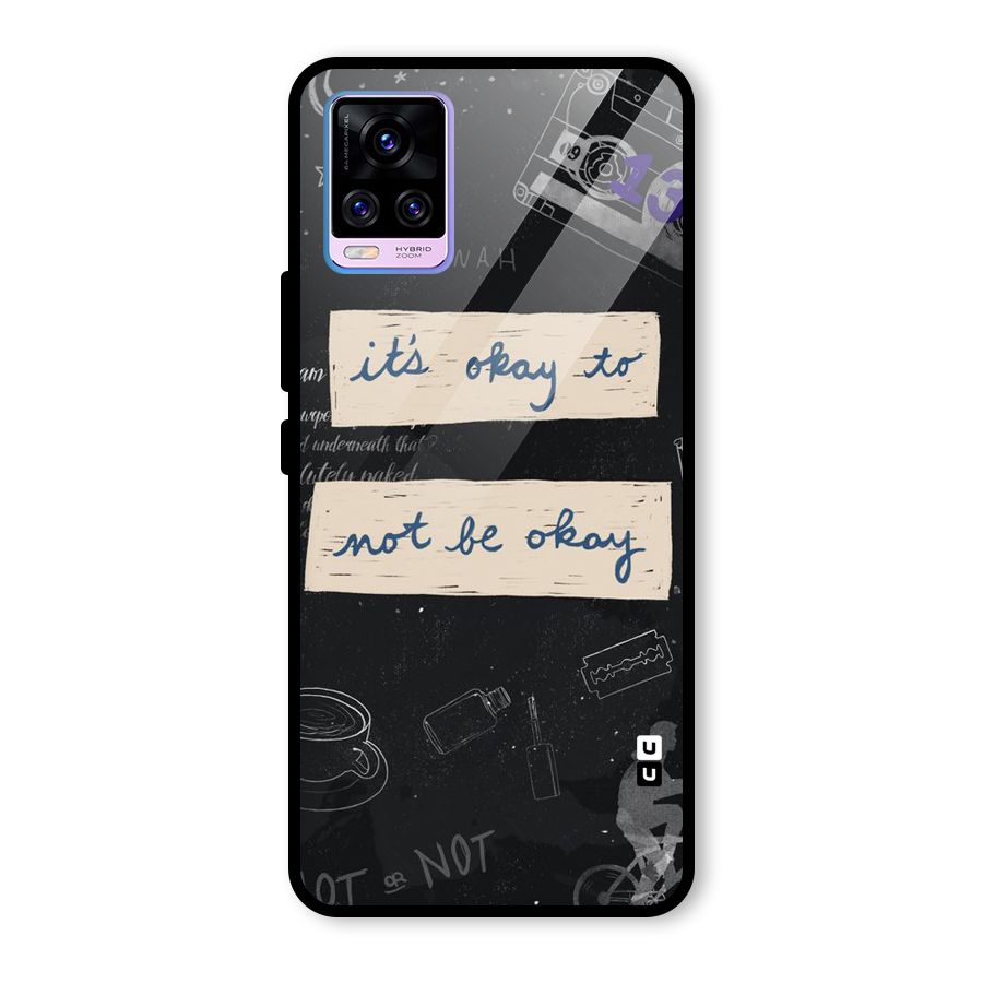 Its Okay Glass Back Case for Vivo V20 Pro