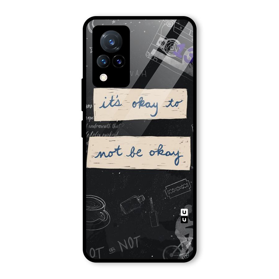 Its Okay Glass Back Case for Vivo V21 5G