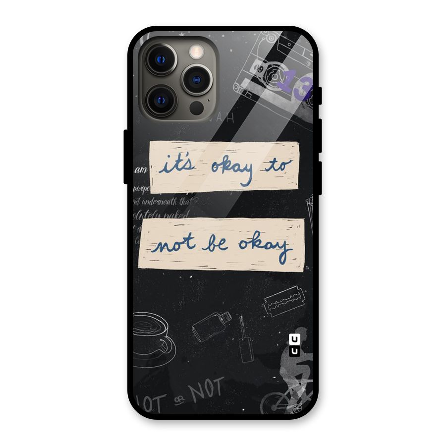 Its Okay Glass Back Case for iPhone 12 Pro Max