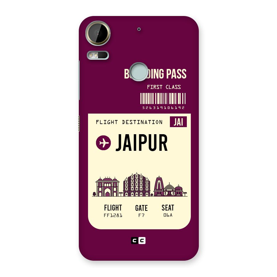 Jaipur Boarding Pass Back Case for Desire 10 Pro
